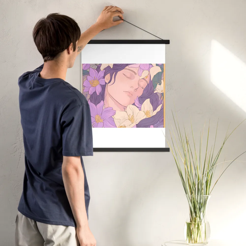 Harmony in Bloom | Poster With Black Wood Hanger | 18″×24″