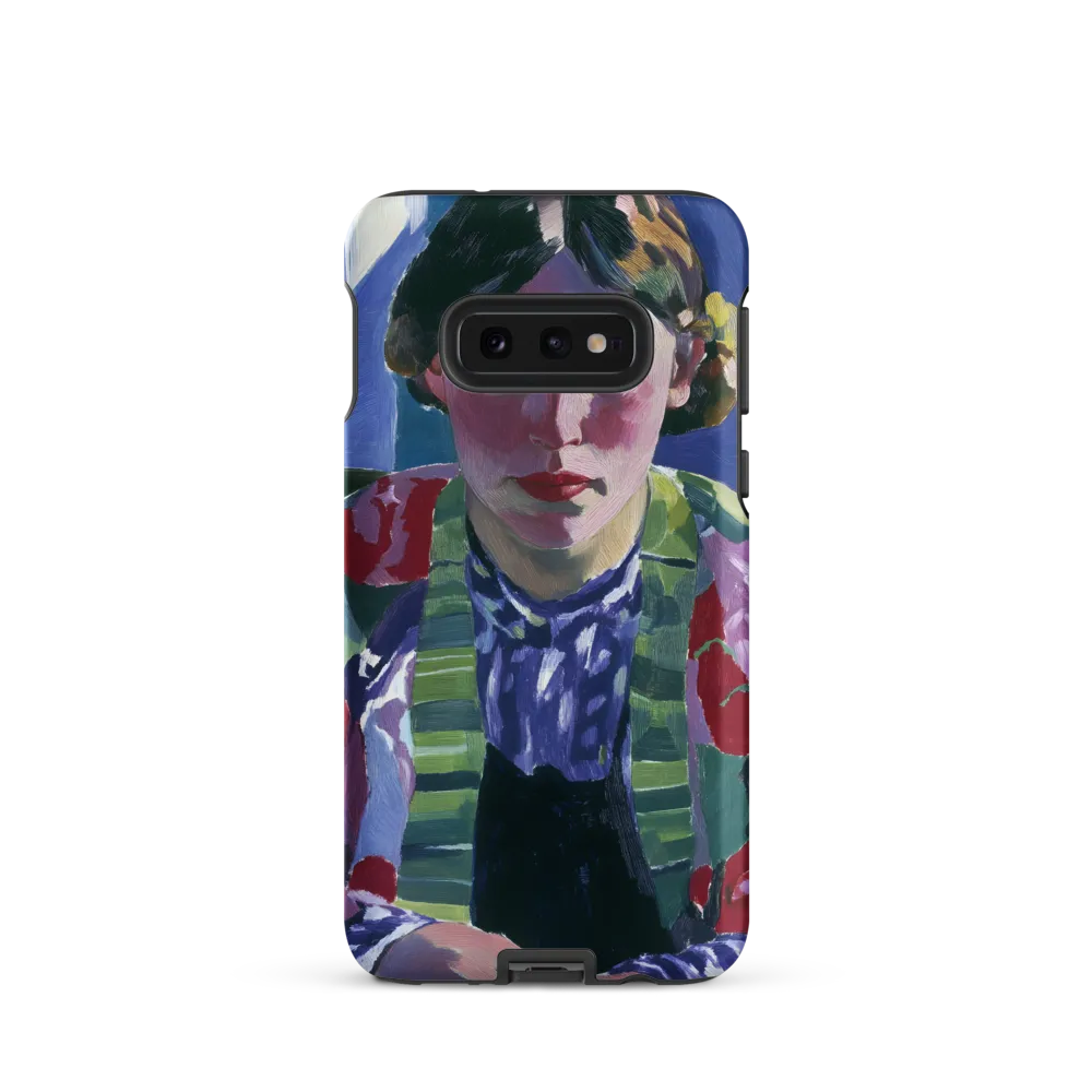 Vibrant Gaze: A Modernist Portrait