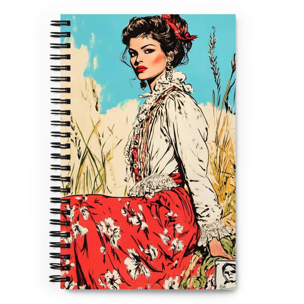 Graceful Elegance in a Natural Setting | Spiral Notebook