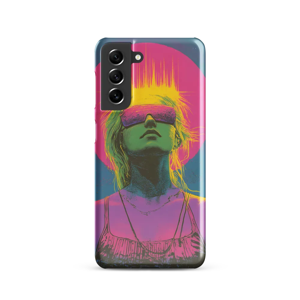 Neon Dreams: Portrait of a Modern Muse | Phone Case |  S21 | Snap Case | Glossy