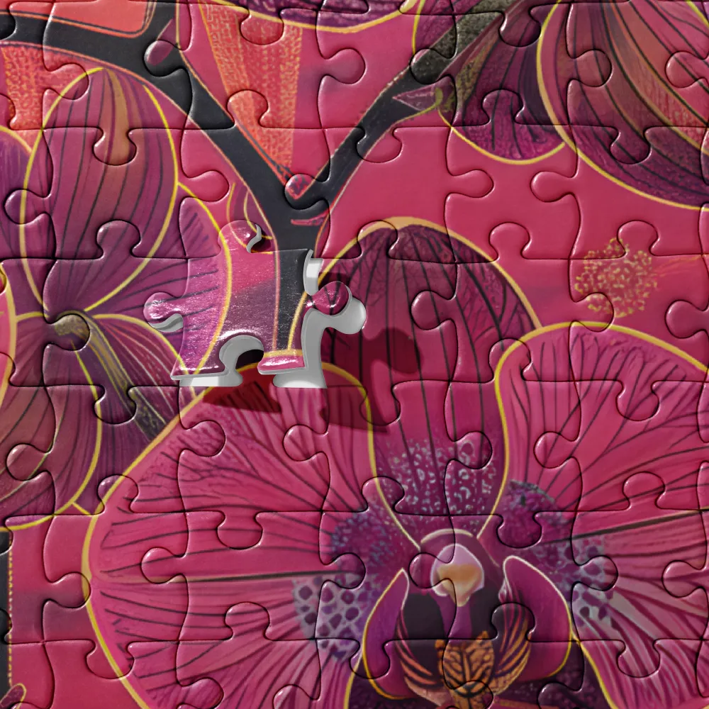 Orchid Mandala 
 Jigsaw Puzzle