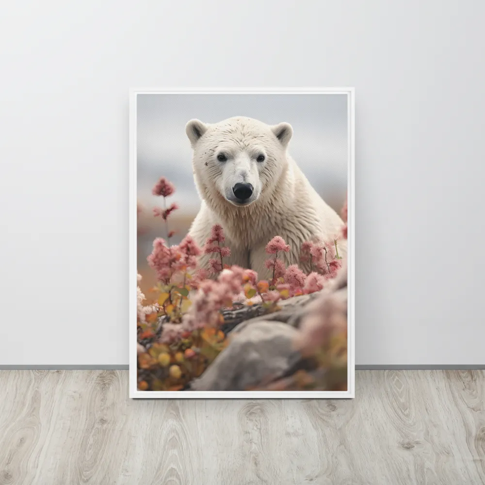 Curiosity Among Blooms: The Polar Bear