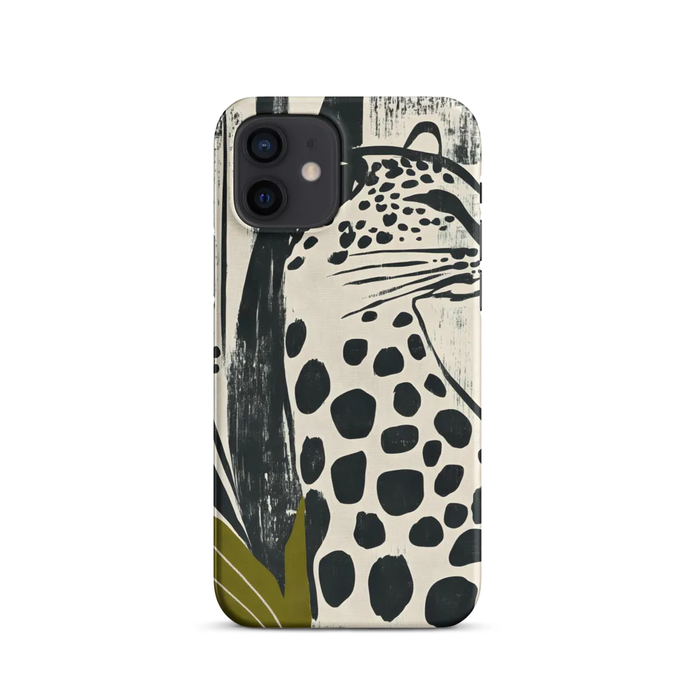 Leopard in Silhouette: A Modern Appeal | Phone Case |  12 | Snap Case | Matte
