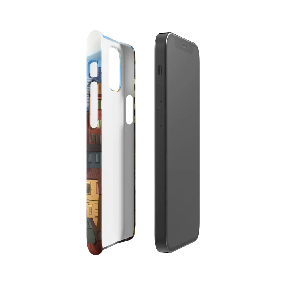 Urban Symphony: A Colorful Cityscape | Phone Case |  12 Mini | Snap Case | Matte