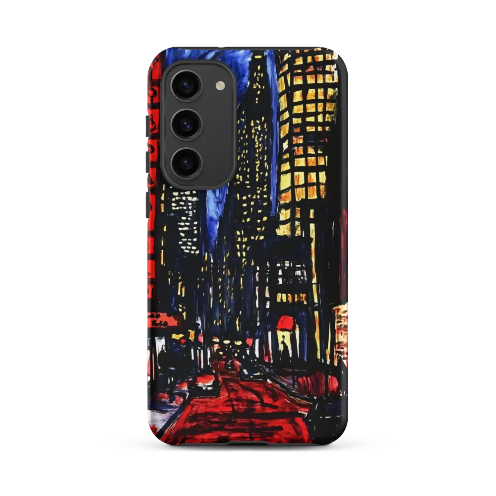 Midnight Avenue in Red and Blue