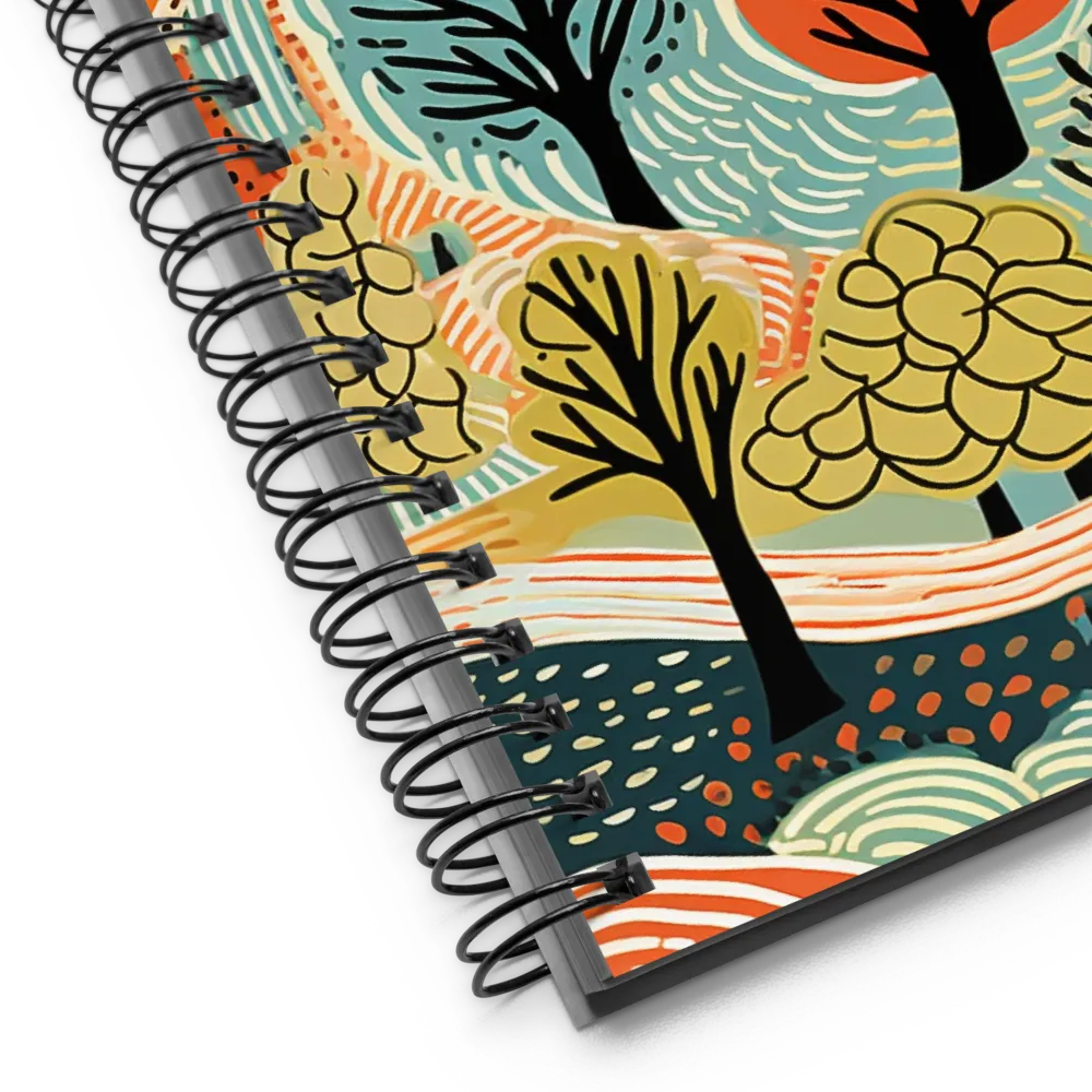 Whimsical Forest Patterns | Spiral Notebook