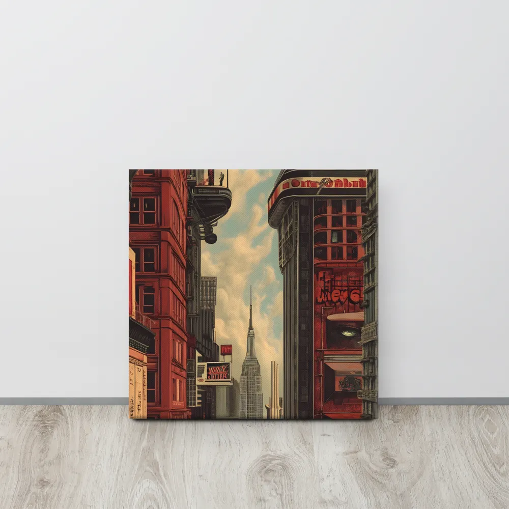 A Glimpse of Tomorrow: Urban Ambition | Canvas | 16″×16″