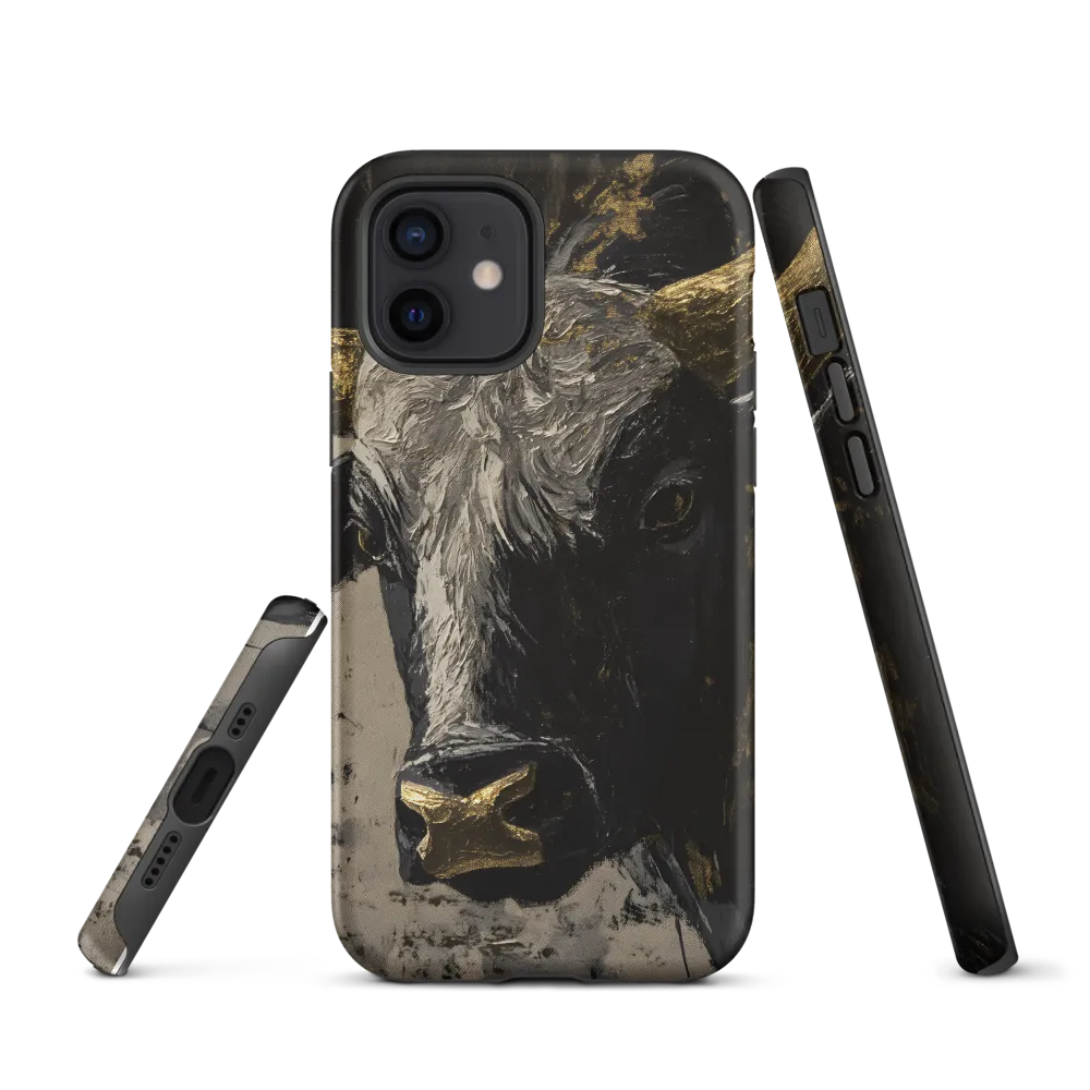 Majestic Bull: The Power in Black and Gold