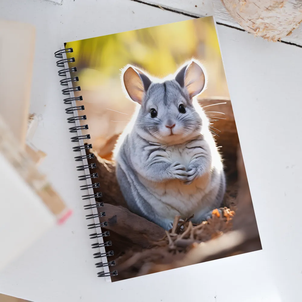 Gentle Whispers of Nature: The Chinchilla | Spiral Notebook