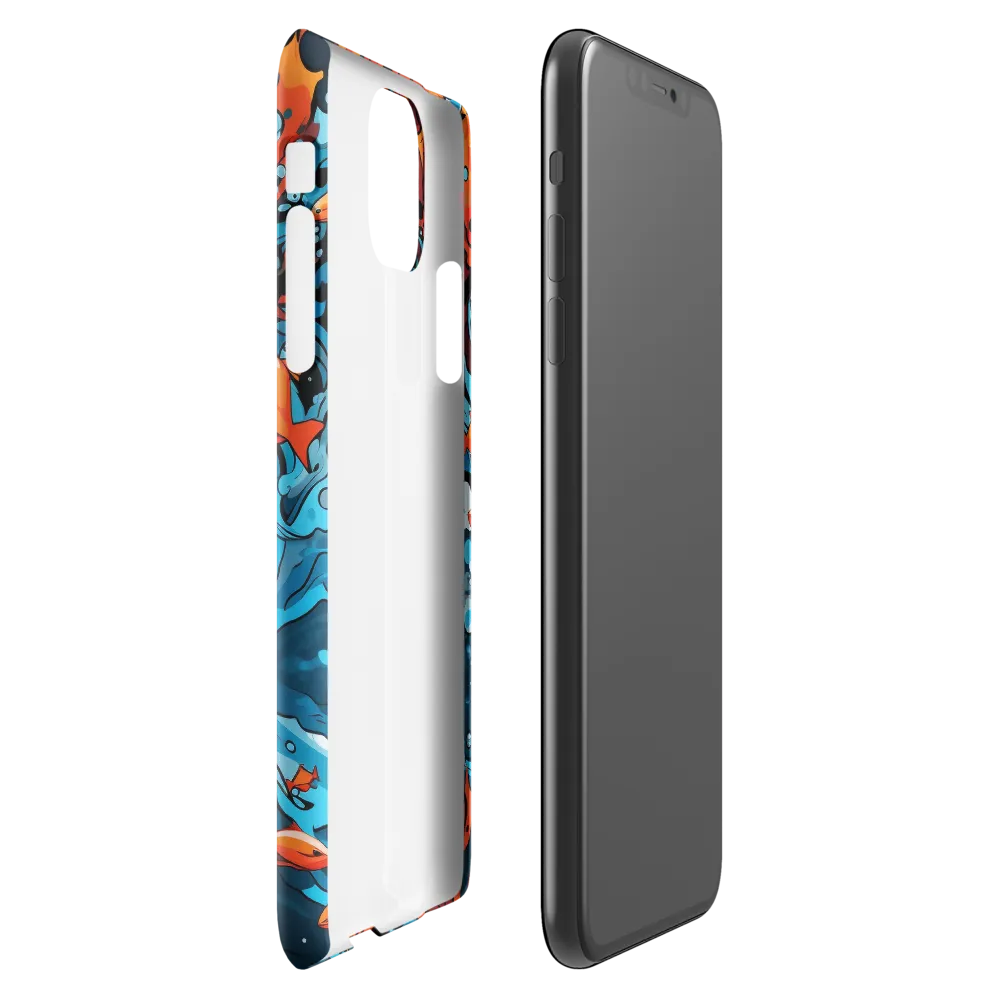 Fluid Harmony: Ocean and Flames | Phone Case |  11 Pro Max | Snap Case | Glossy