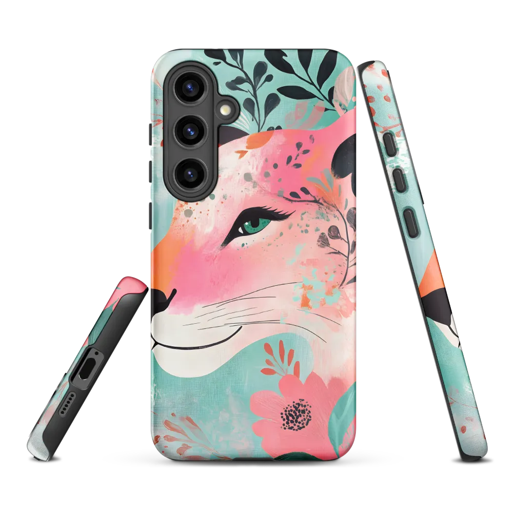 Whimsical Majesty: A Floral Lion