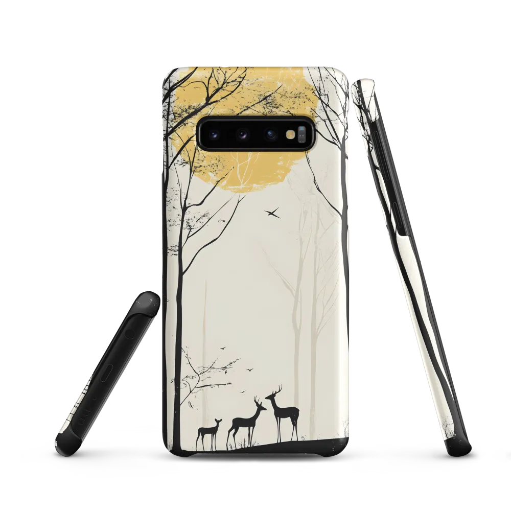 Silhouetted Serenity | Phone Case |  S10 | Snap Case | Matte