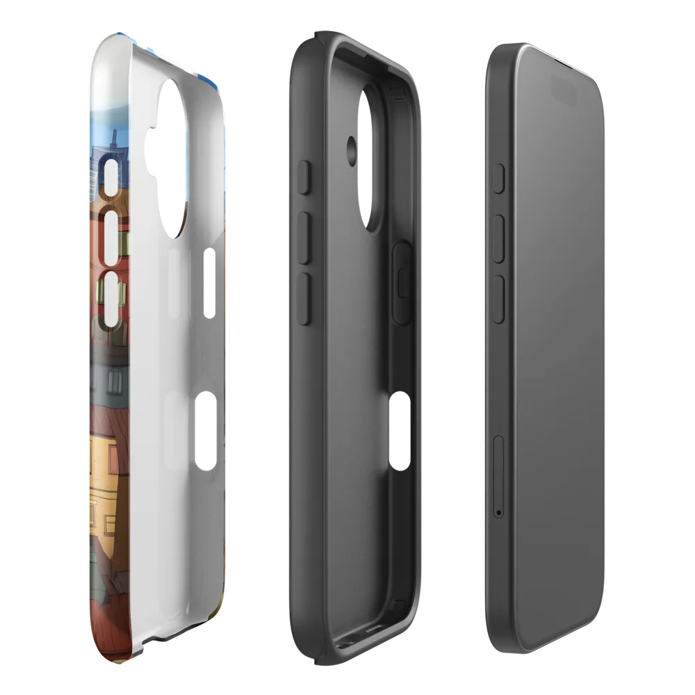 Urban Symphony: A Colorful Cityscape | Phone Case |  16 | Tough Case | Glossy