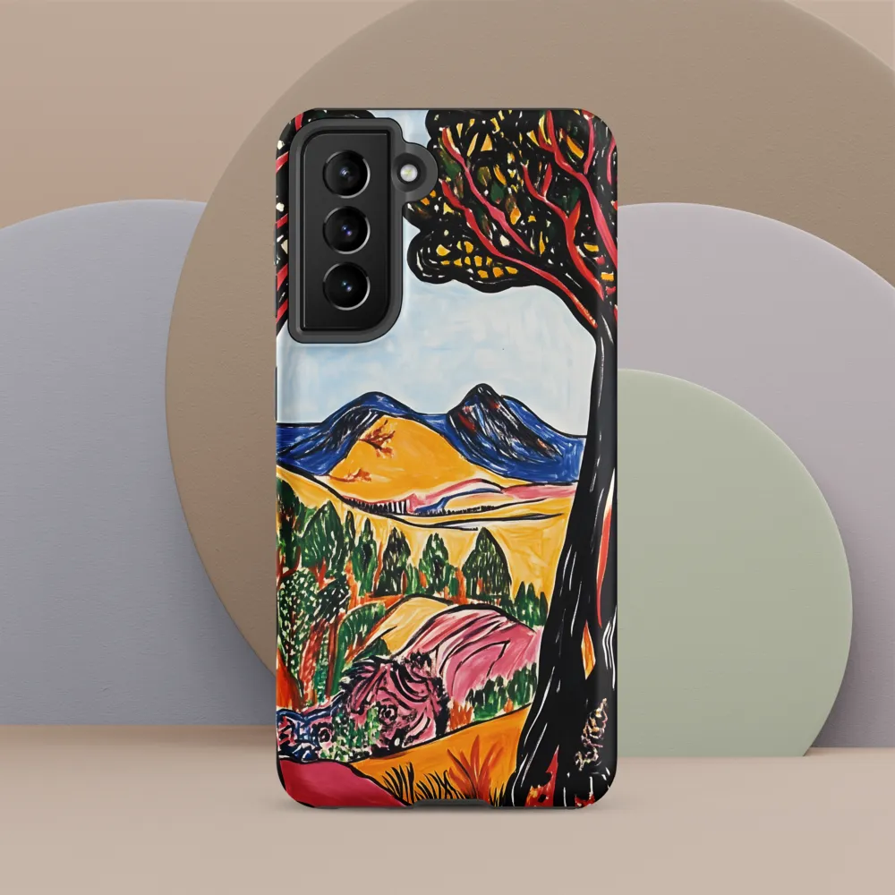 Vibrant Nature's Embrace | Phone Case |  S21 | Tough Case | Matte