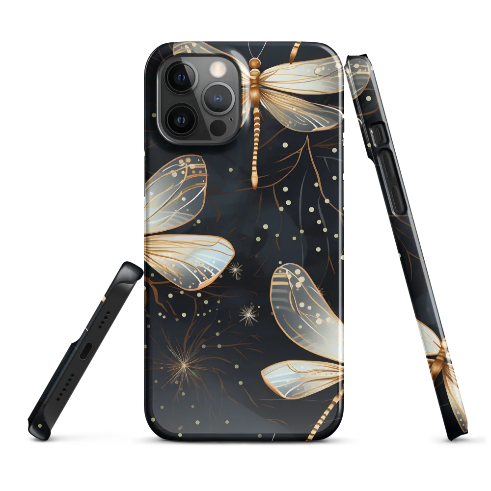 Ethereal Dance: Dragonflies in a Midnight Garden