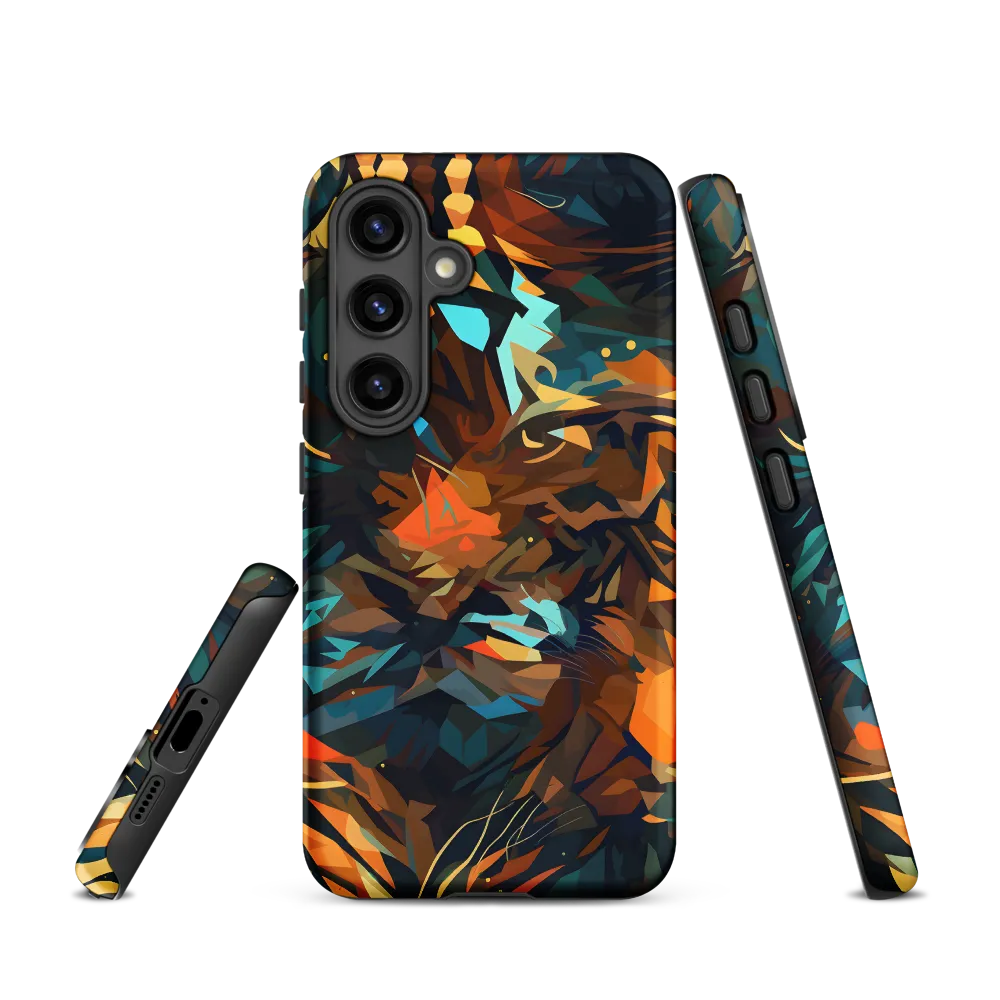 Wild Symphony: Abstract Tigers | Phone Case |  S24 | Tough Case | Matte