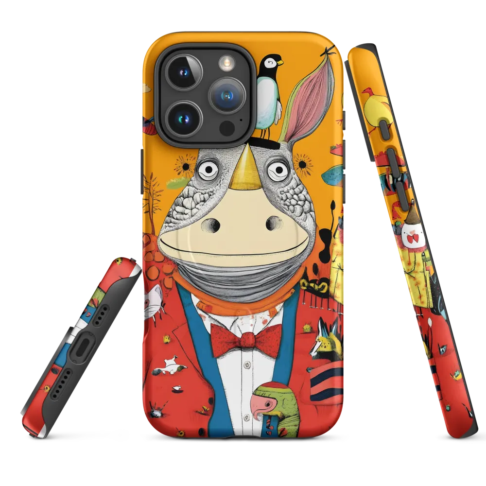 Whimsical Rhinoceros: A Playful Encounter