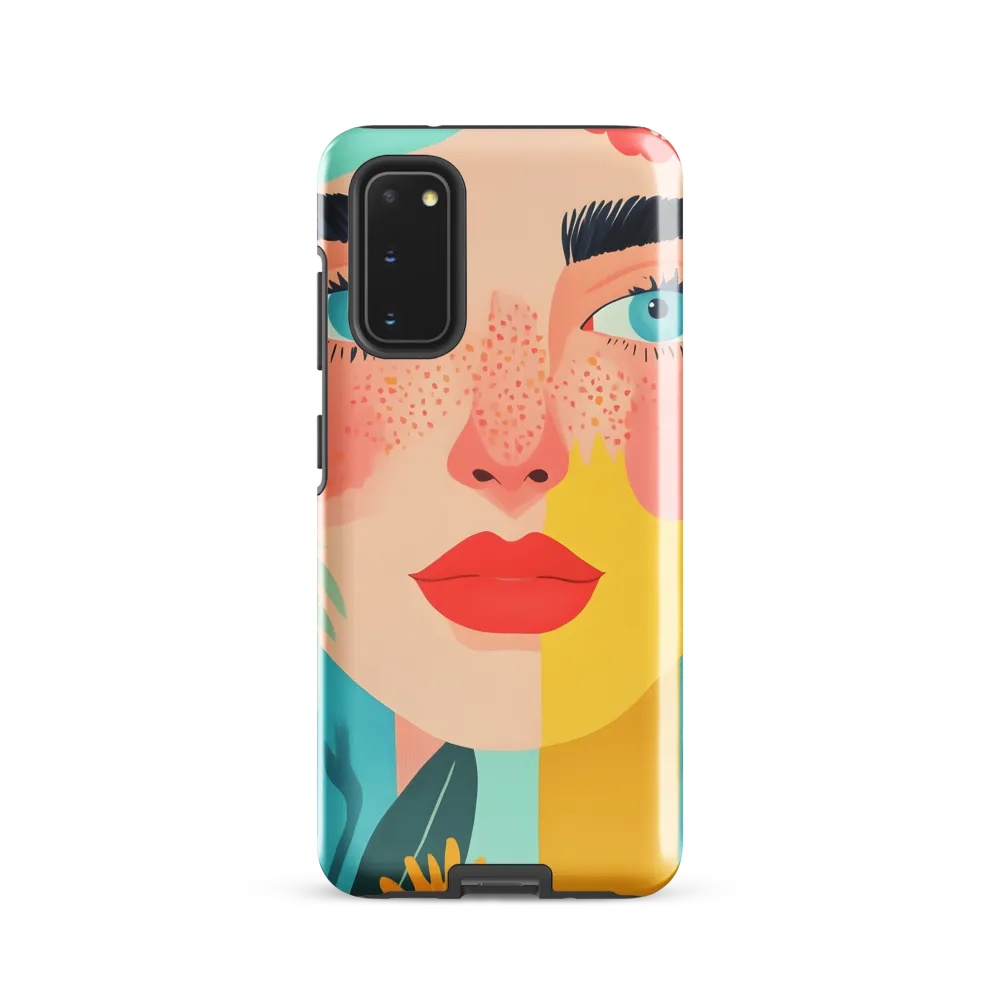 Floral Serenity: A Modern Portrait