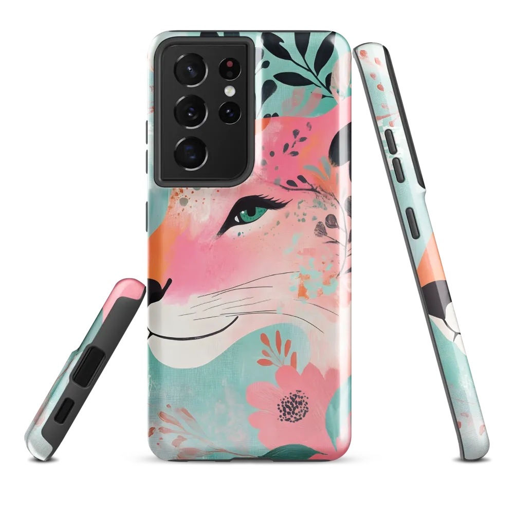 Whimsical Majesty: A Floral Lion