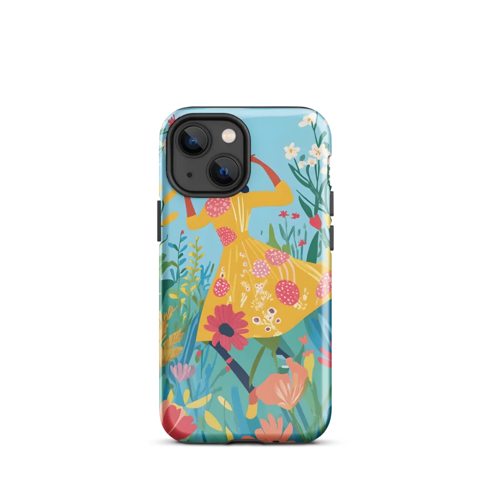 Dancing Among Blossoms | Phone Case |  13 mini | Tough Case | Glossy