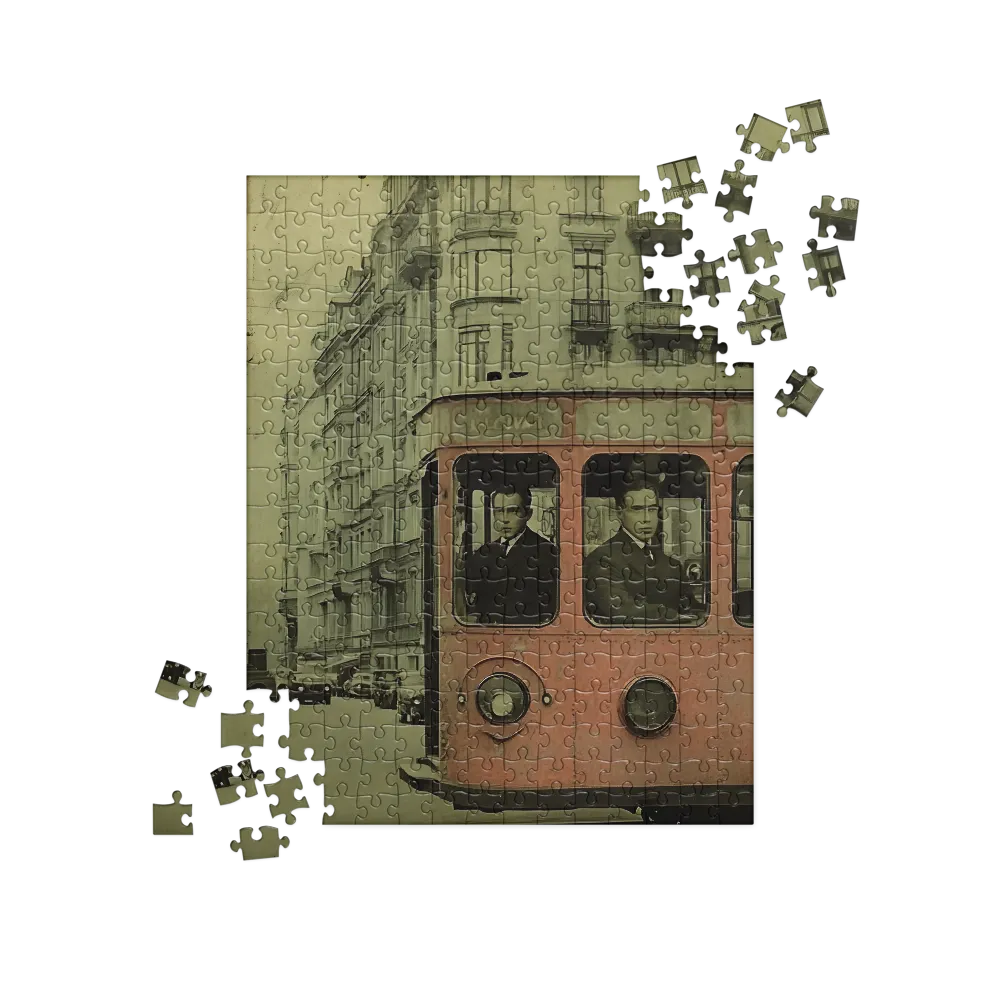 Echoes of the Past: A Tram's Journey Through Time | Jigsaw Puzzle | 252 pieces