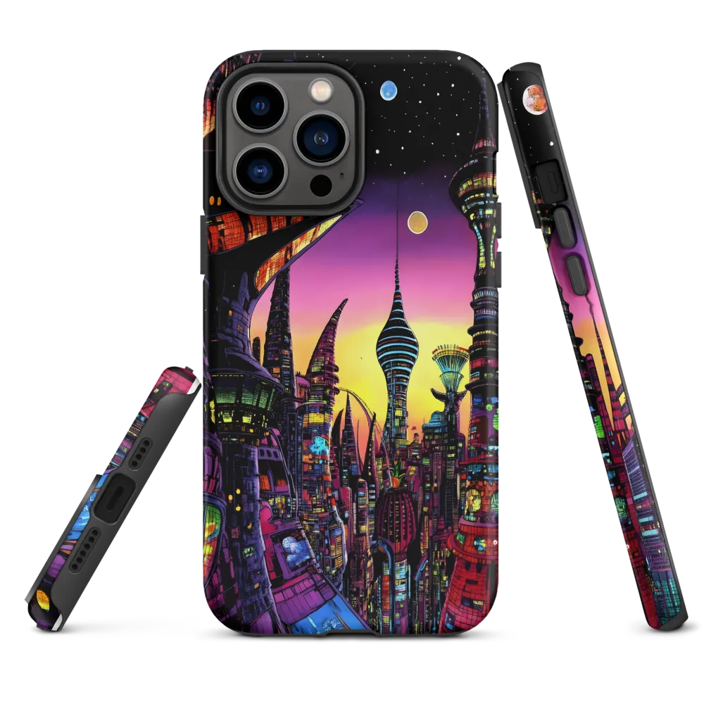 Futuristic Cityscape at Dusk