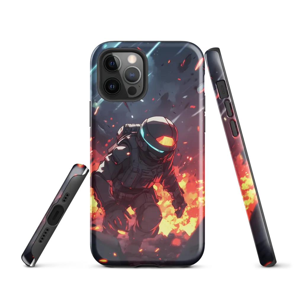Astronaut Amidst Chaos