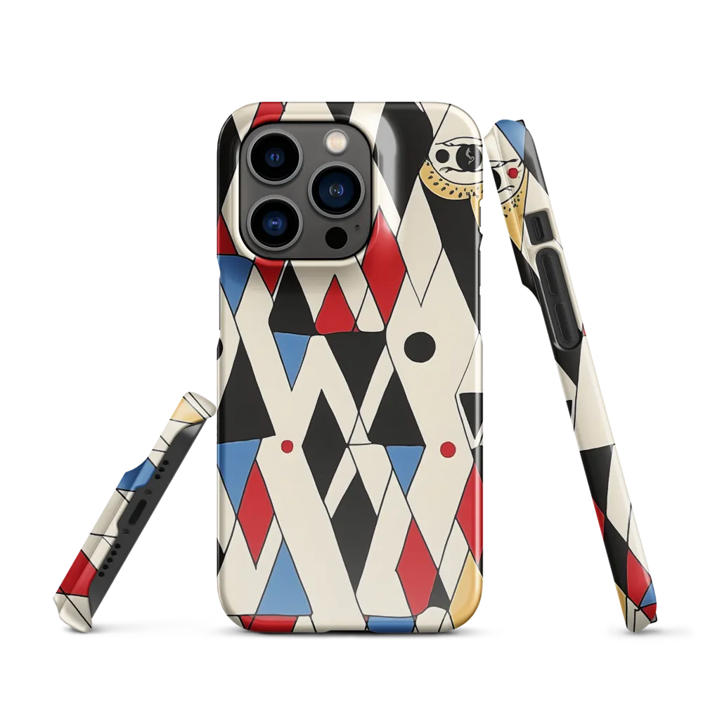 Dynamic Geometric Symphony | Phone Case |  14 Pro | Snap Case | Glossy