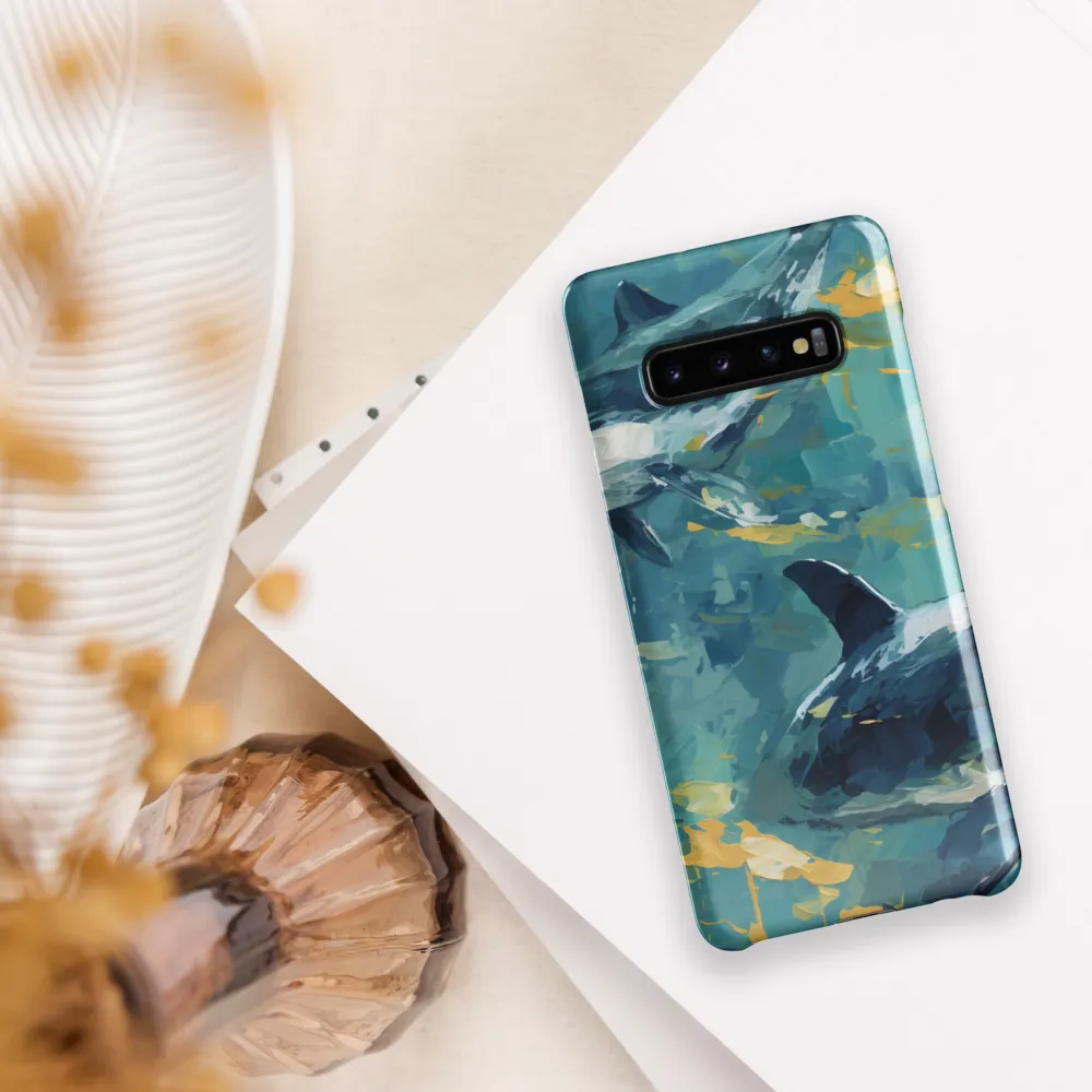 Harmony of the Ocean: Whales in Motion | Phone Case |  S10 Plus | Snap Case | Glossy