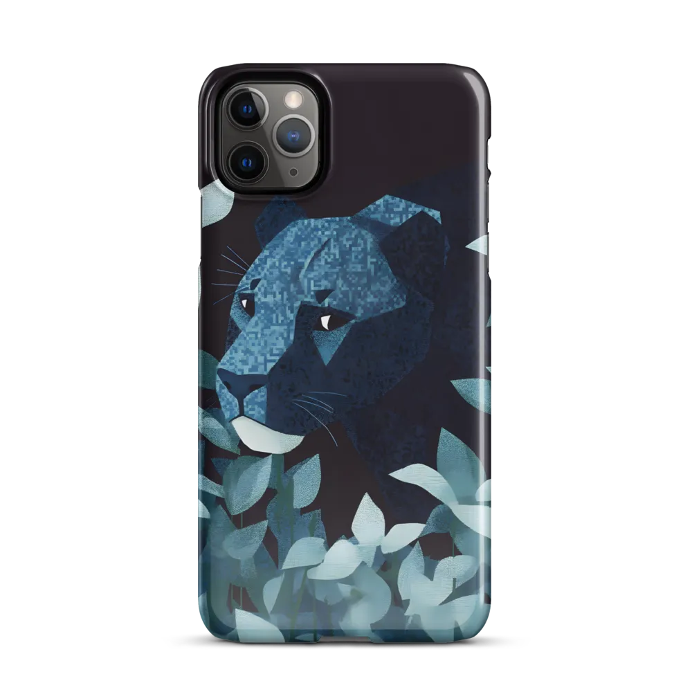 Lurking Blue: The Panther's Gaze | Phone Case |  11 Pro Max | Snap Case | Glossy