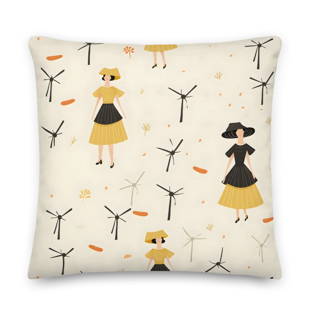 Whimsical Windmill Fashion | Pillow & Pillow Case | Multiple Sizes