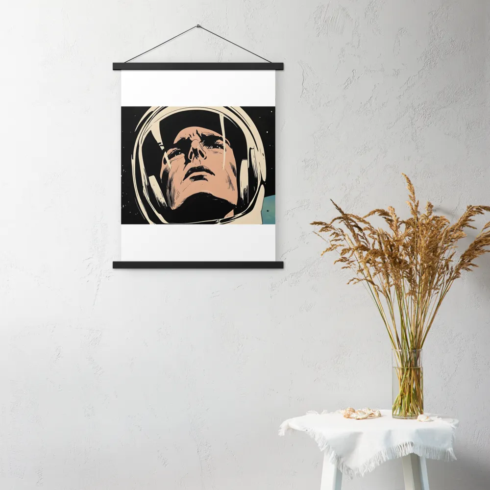 Gaze of the Astronaut | Poster With Black Wood Hanger | 18″×24″