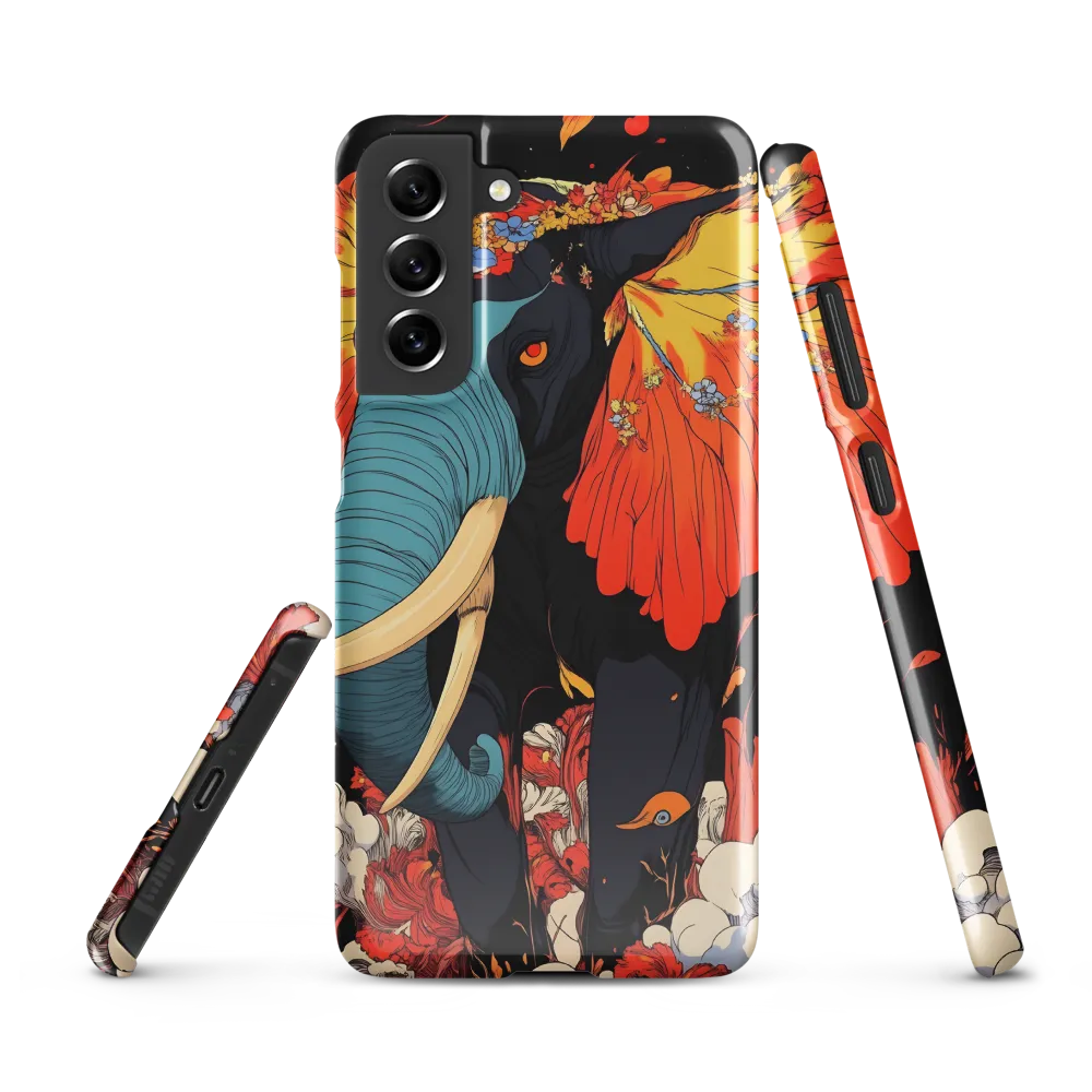 Majesty of the Floral Elephant | Phone Case |  S21 FE | Snap Case | Glossy