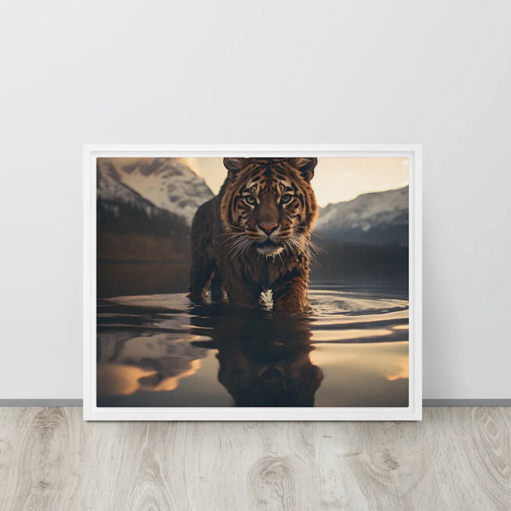 Majestic Reflection: The Tiger's Domain