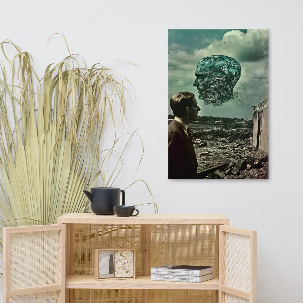 Ethereal Reflections: Identity in a Fragmented World | Canvas | 24″×36″