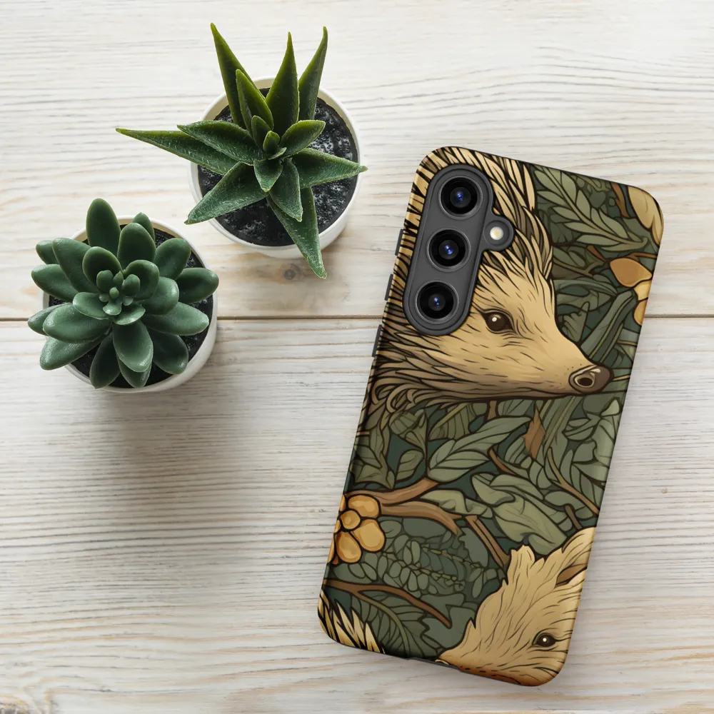Whimsical Hedgehog Garden | Phone Case |  S24 Plus | Tough Case | Matte