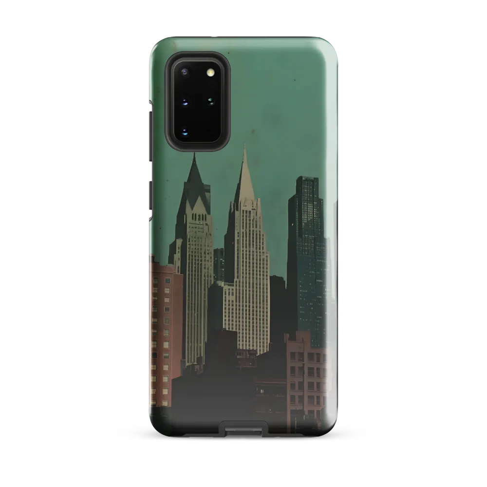 Urban Nostalgia: A Retro Cityscape | Phone Case |  S20 Plus | Tough Case | Glossy