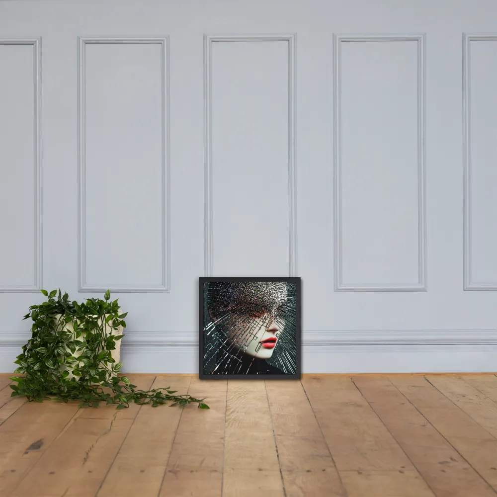 Fractured Identity | Poster with Black Frame | 16″×16″