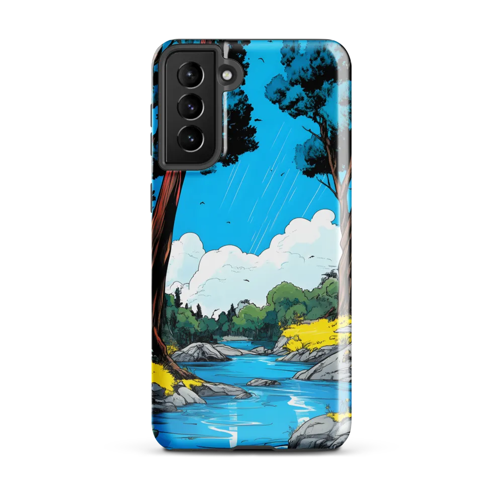 Tranquil River in a Comic Landscape