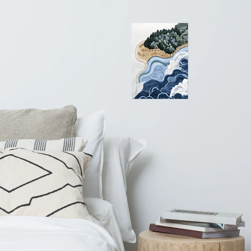 Oceanic Harmony: A Tranquil Landscape | Poster | 12″×16″