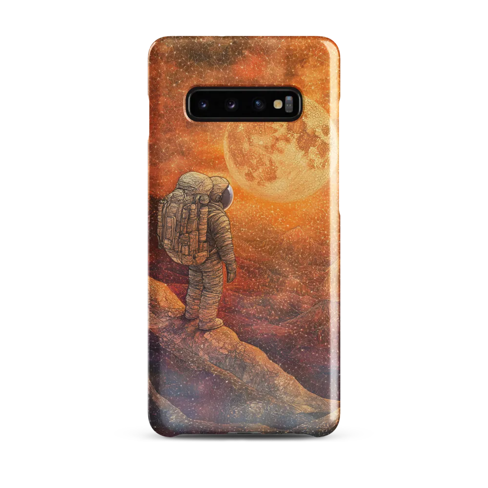 Journey to the Celestial: An Astronaut's Reflection | Phone Case |  S10 Plus | Snap Case | Glossy