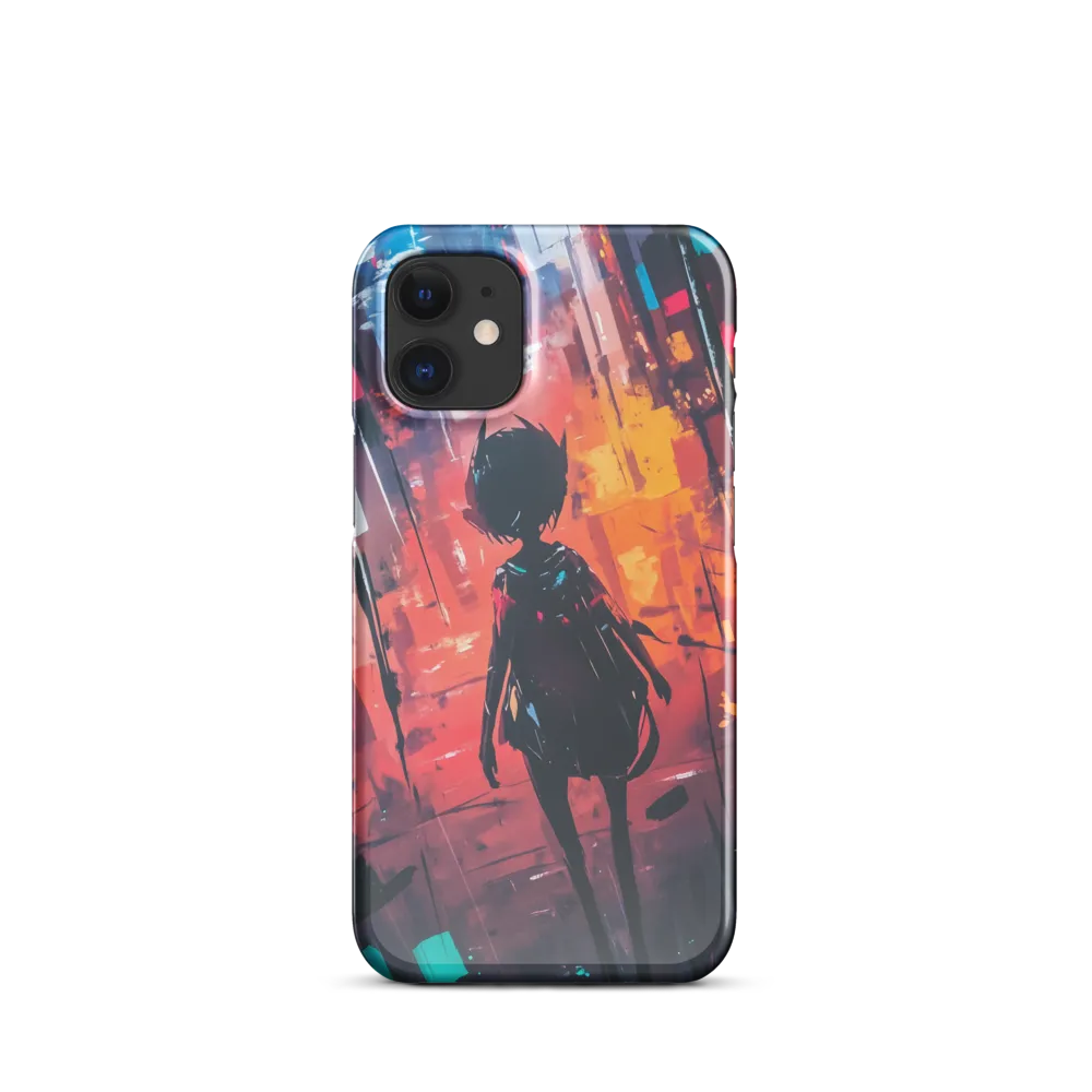 Silhouette in the Urban Abyss | Phone Case |  12 Mini | Snap Case | Glossy