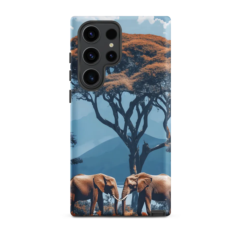Elephants Amidst Serenity