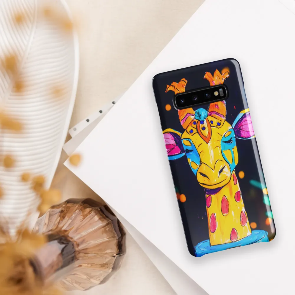 Whimsical Giraffe in Vibrant Colors | Phone Case |  S10 Plus | Snap Case | Glossy