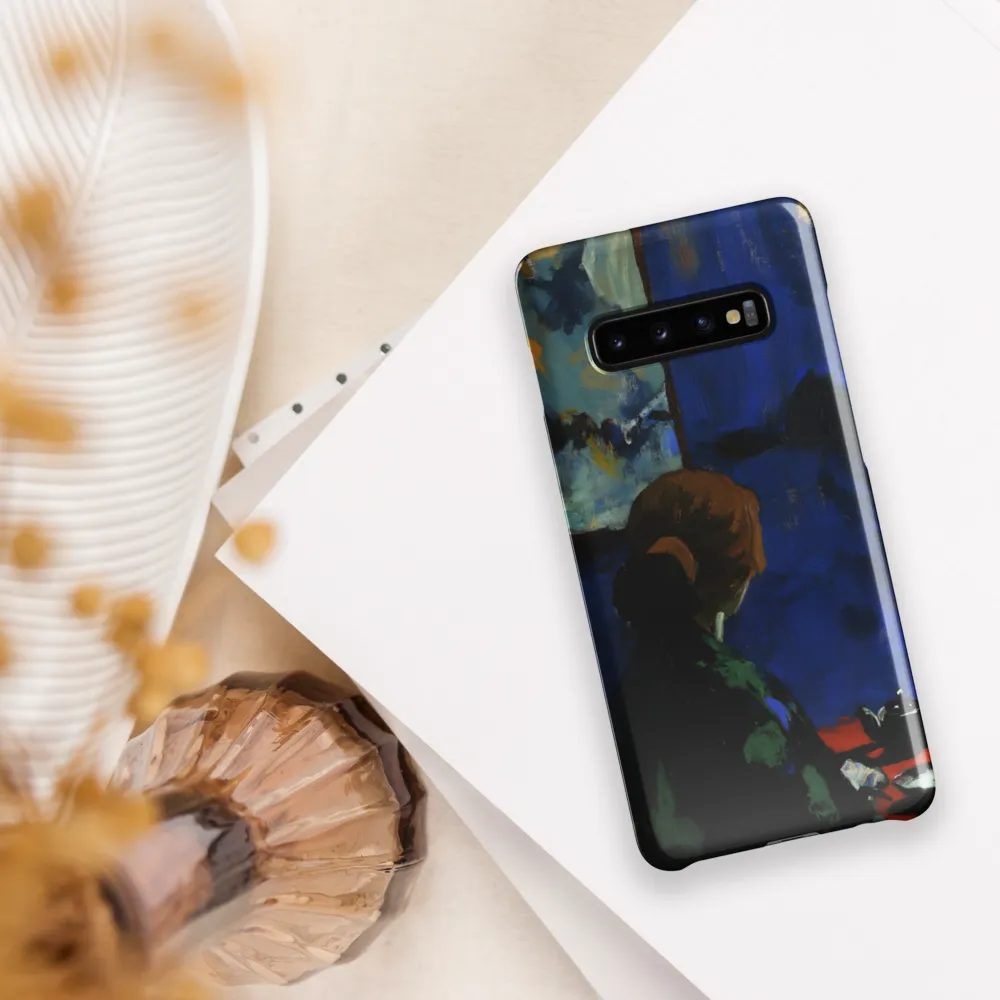 Contemplation Under the Night Sky | Phone Case |  S10 Plus | Snap Case | Glossy