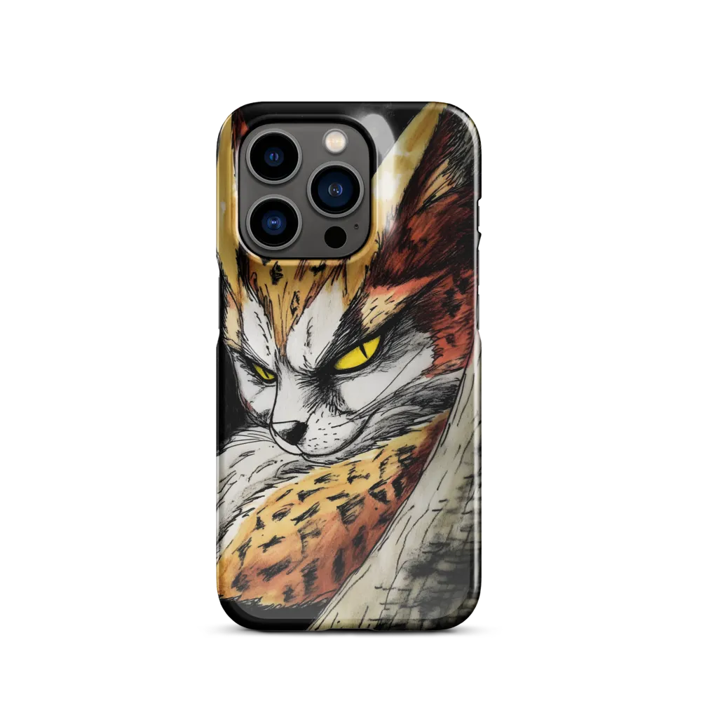 Fierce Gaze of the Wild Cat