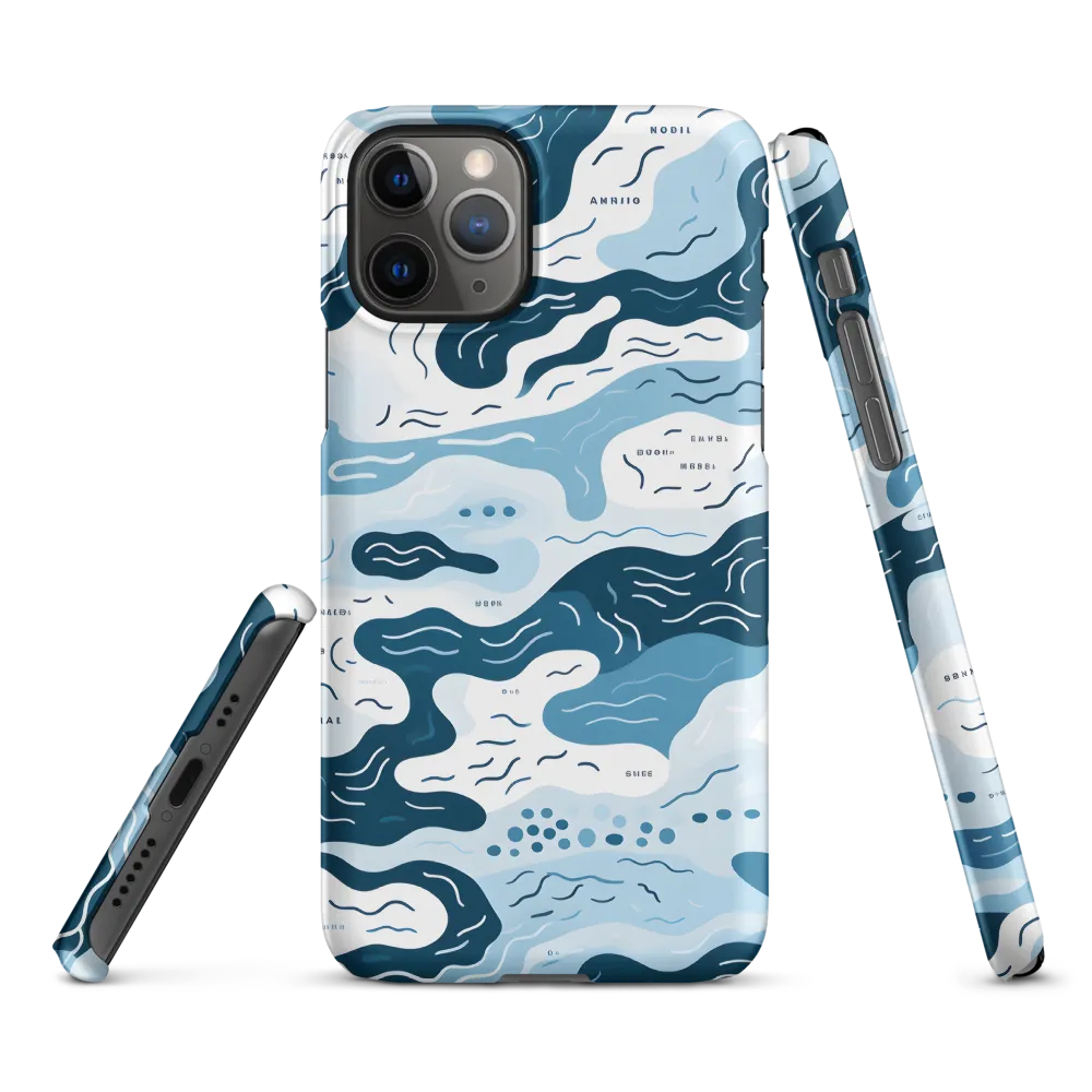 Flowing Waters: An Abstract Journey | Phone Case |  11 Pro | Snap Case | Matte