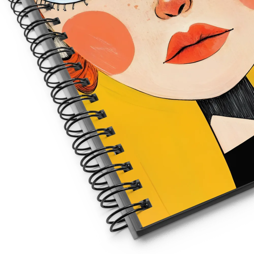 Whimsical Portrait of a Girl | Spiral Notebook