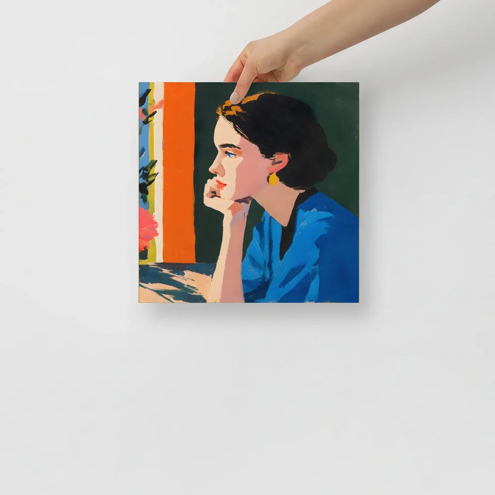 Pensive Profile 
 Poster | 12″x 12″