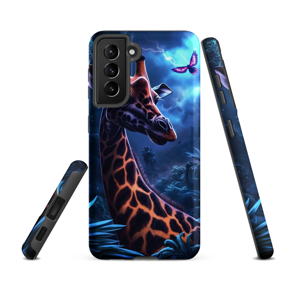 Mystical Giraffe in Twilight Jungle